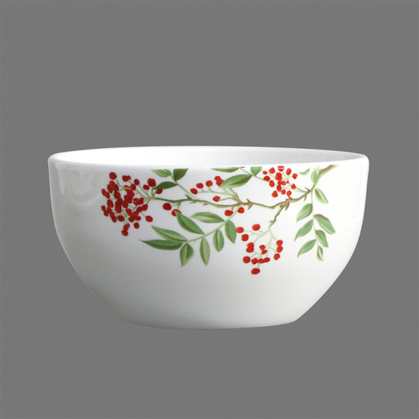 Circular Porcelain Dinnerware White Ceramic on-glazed Dinner Plate Decal Plate White Dining Plate Ceramic Dinnerware Set