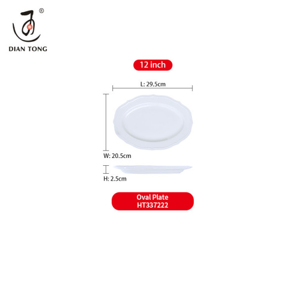 DianTong hot sale custom logo restaurant wedding white ceramic crockery porcelain dinner set tableware dinnerware