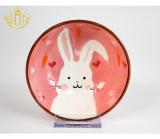 Cute Cartoon Ceramic Kids Dinnerware Set Dinner Plate and Bowl for Children Eco Friendly Food Class Tableware set