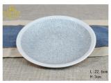 Sparkle Silver Reinforced Ceramic Dinnerware Set for Hotel and Restaurant Hand-Painted Craft Tableware Set