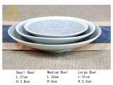 Sparkle Silver Reinforced Ceramic Dinnerware Set for Hotel and Restaurant Hand-Painted Craft Tableware Set