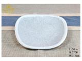 Sparkle Silver Reinforced Ceramic Dinnerware Set for Hotel and Restaurant Hand-Painted Craft Tableware Set