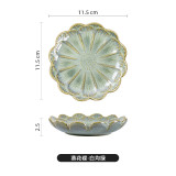Ceramic Snack Tray for Mini Dinner Dish and Pretty Sushi Plate Saucer Trays for Home and Restaurant