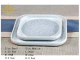 Vintage Irregular Shapes Snow Flake Design Porcelain  Bowls and Plates by Reactive Isolated glazed craft