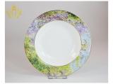 OEM/ODM Fresh Natural Floral and Birds Decals Design New Bone China Ceramic Dinner Plates and Bowls Full Set Composition Tableware Dinnerware for Household and Restaurant SGS approved Food Safety A Grade Quality