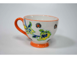 New Style Pretty Porcelain Soup Mug with Handpainted Design and Eco Pad Printing Craft  Ceramic mugs for Daily use for Home and Office and Caffe      AB Grade SGS FDA Passed