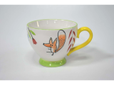 New Style Pretty Porcelain Soup Mug with Handpainted Design and Eco Pad Printing Craft  Ceramic mugs for Daily use for Home and Office and Caffe      AB Grade SGS FDA Passed