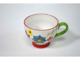 New Style Pretty Porcelain Soup Mug with Handpainted Design and Eco Pad Printing Craft  Ceramic mugs for Daily use for Home and Office and Caffe      AB Grade SGS FDA Passed