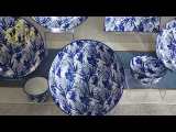 Eco Friendly Ceramic Dinner Set Table Service Restaurant Catering Food Dinnerware Set Lead free Bowls Cadium free Plate
