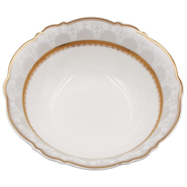 SMF Embossed Decal Real Gold Decorative Ceramic Dinner Set New Bone 16pcs Set Composition LFGB REACH Standard