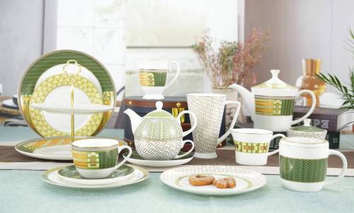 SMF Patent Design Premium Fine Bone China Dinnerware Set Tableware
