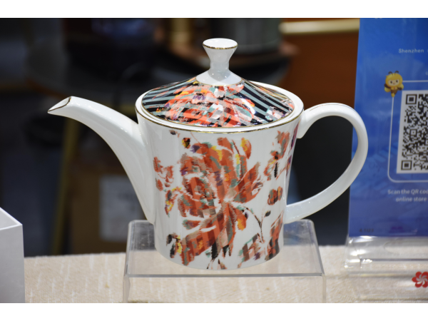 SMF Patent Design Bone China Dinner Plate Set Dinnerware Sets Wholesale Ceramic Tableware Teapot