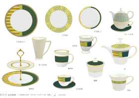 SMF Patent Design Premium Fine Bone China Dinnerware Set Tableware