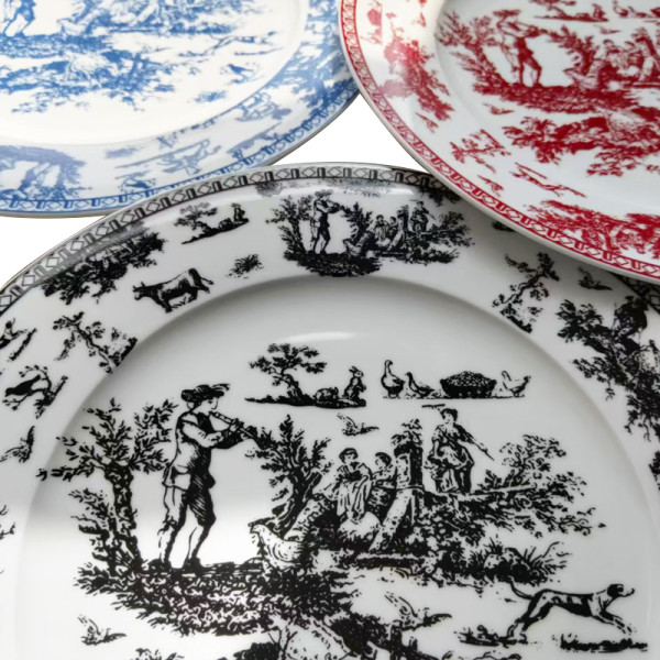 Porcelain Decals Baked 10.5 inch Plate for Home Welcome Customization of Design AB grade SGS FDA passed Quality