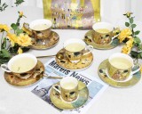 Personalized Classic Fine Bone China Dinner Set Kremlin Style, Delicate Packaging, Ideal for Birthday Gifts, Lead & Cadmium Free