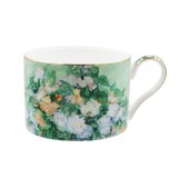 Fashion Tea Mugs Coffee Mate 2pcs Cup and Saucer Dish with White Rose Design Pattern Tableware Plates Dishes Afternoon Tea Set Home Kitchen With Gift Box