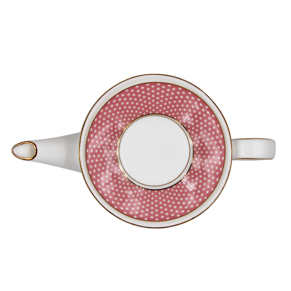 Pink flower decal Bone China Tea pot Set with Gift Box  one 800ml Teapot two 200ml cup&saucer