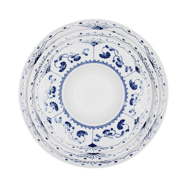 Traditional Qinghua Porcelain Soup Bowl with Underglazed Decal Design LFGB FDA Food Safe High Quality Dining Bowls