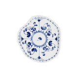 Antiqued Blue-White Porcelain High Foot Service Tray Display Dish with Qinghua Ceramics High Quality for Home and Party