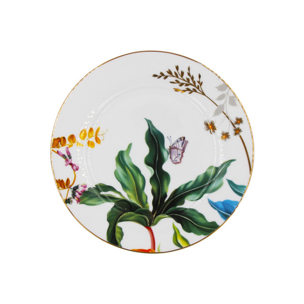 SMF Brand Vintage Fine Bone China 2 Ties Cake Stands with Shovel by Embossed Patent Jungle Design Decal Included 10.5 Inch Platter 7.5 inch Dish with Eco Friendly Cardboard Safe Mailing Box Package LFGB FDA  Certified Food Safe for Party Feast for Restaurant