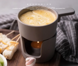 Nordic Style Wholesale Mini Cheese Butter Hot Pot Stove Chocolate Fondue Set With Handle for Tealight