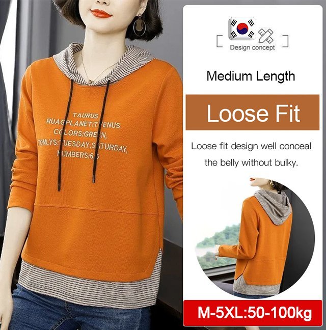 Women’s fashion cotton layered hoodies
