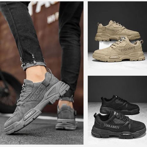 🔥 【順豐送貨】2022新作・手作りのカジュアル紳士靴。 お洒落なデザイン、選べる3色。✨