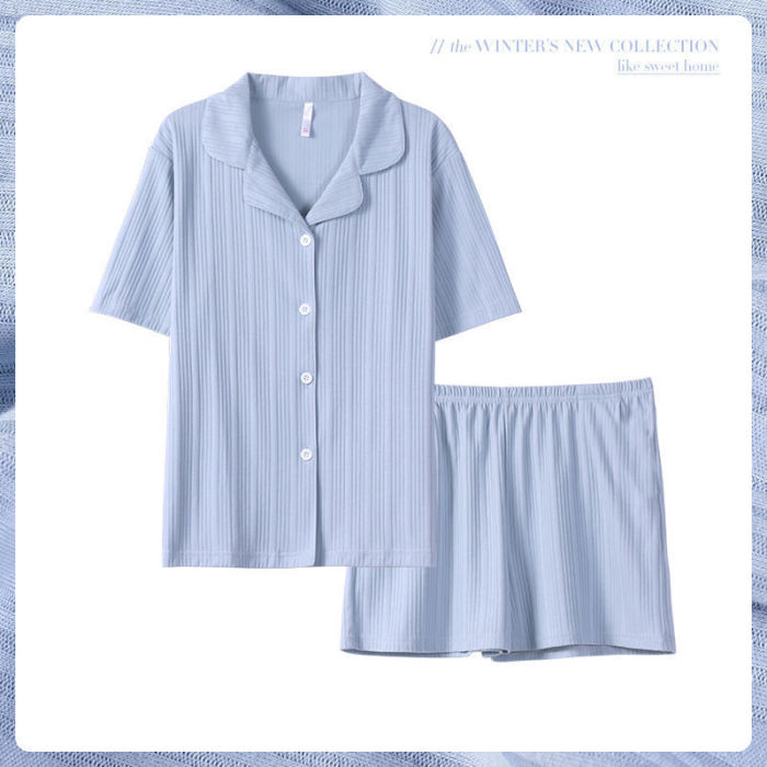 夏日日系亞麻睡衣女春夏新款ins荷葉邊甜美學生可外穿短袖家居服套裝