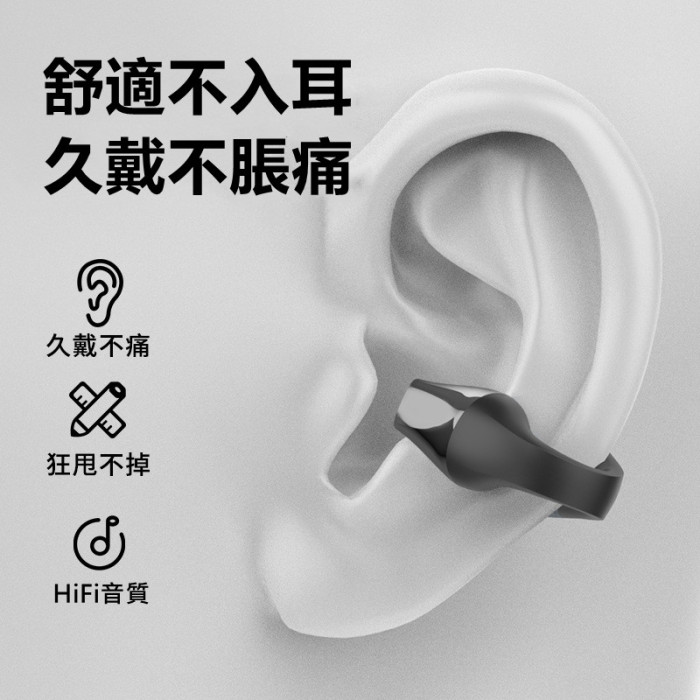 【不入耳·真無痛】2023新概念耳夾式骨傳導耳機「久戴不痛 狂甩不掉」
