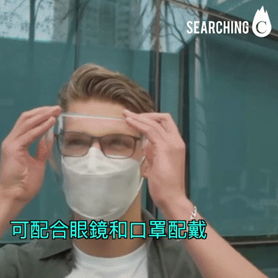 最潮防護面罩，保護自己也保護他人，高清光學視圖，可以在保護眼睛，鼻子和嘴巴的同時確保清晰的視綫，防止飛沫，防霧防刮，經久耐用