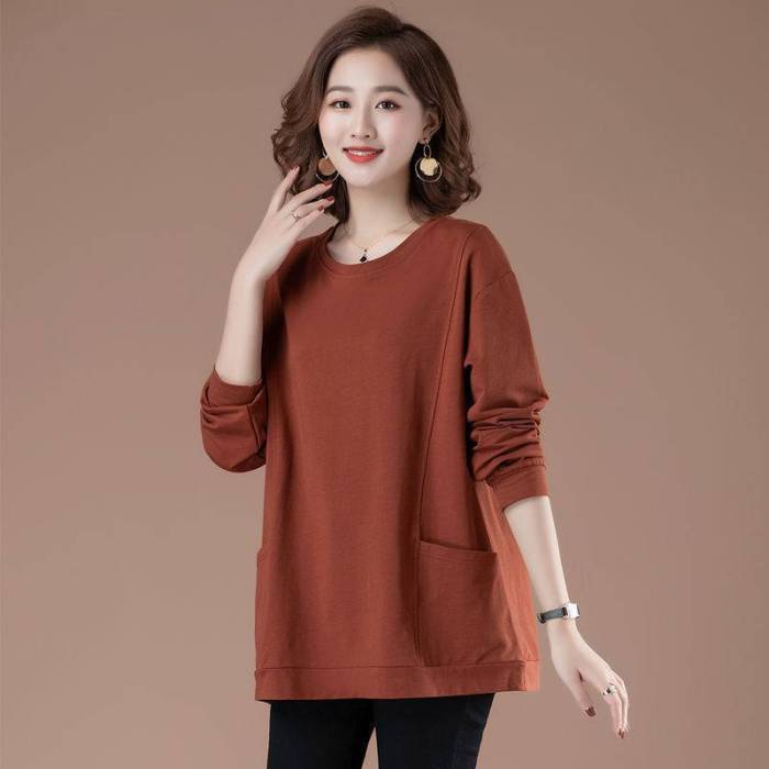 💃【順豐送貨】女性らしい大人っぼさゆったりスウェット🔷4色展開🔶M－4XL