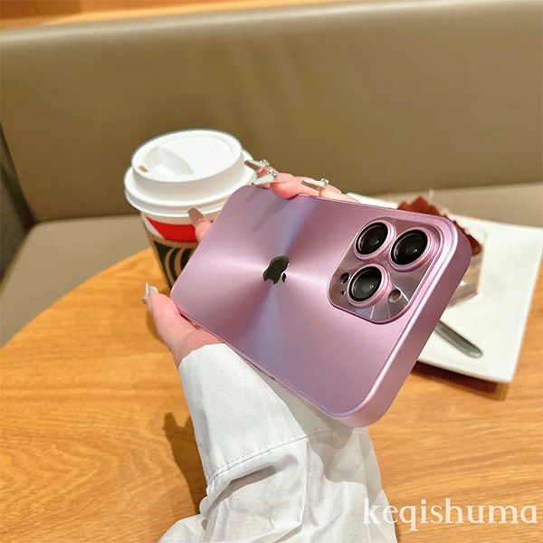 【新品上市 活動特惠】iPhone 自帶金屬鏡頭膜 極光鐳射系列玻璃手機殼 耐磨耐刮不沾指紋