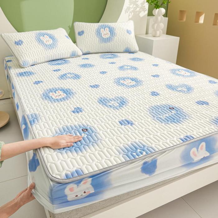 【Nice sleep】🛌睡眠守護者❄冰絲乳膠床包三件組❄