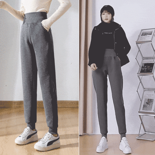 ハイウエスト裏ボアパンツ【❄❄-30℃でも超暖かい】寒い冬にも暖かい穿き心地を体験！