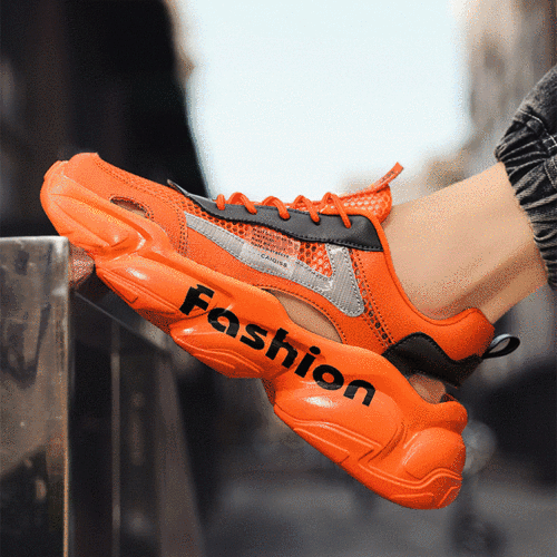 クッション性身長アップメンズスニーカー