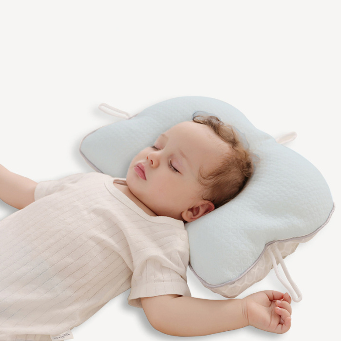 嬰兒防偏頭定型矯正枕 軟管填充 舒適透氣，有效改善寶寶頭型