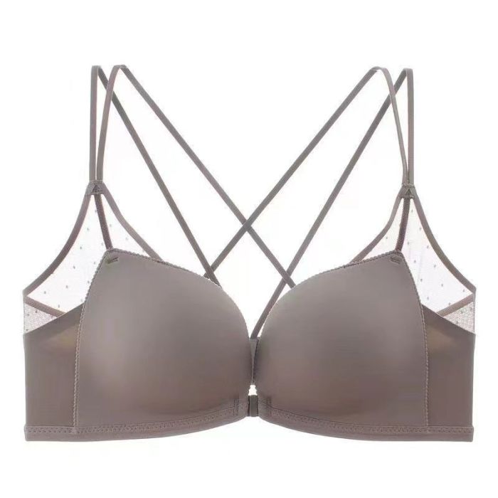 フロントホックブラ  1秒で着脱でき 美背中設計