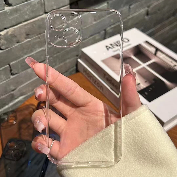 iPhone14promax 簡約亮面高清/磨砂半透明PC背板12/13手機殼 · 超薄高清