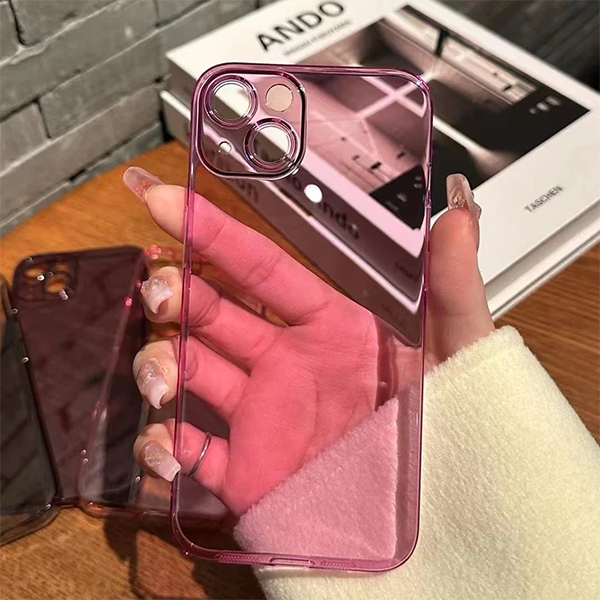 iPhone14promax 簡約亮面高清/磨砂半透明PC背板12/13手機殼 · 超薄高清