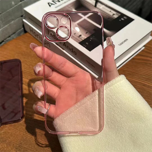 iPhone14promax 簡約亮面高清/磨砂半透明PC背板12/13手機殼 · 超薄高清