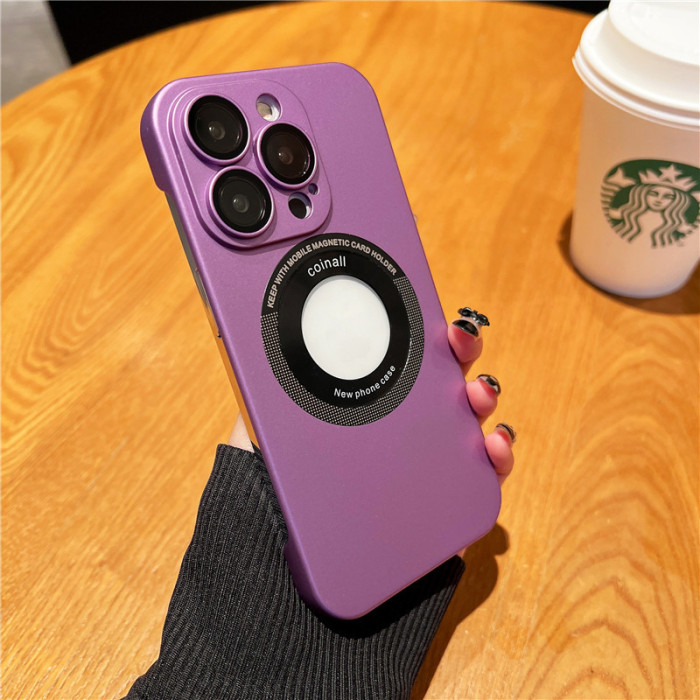 【iPhone系列現貨】高品質膚感無邊框磨砂磁吸殼，輕薄裸機，防刮耐磨不留紋，全包保護！支援magsafe！