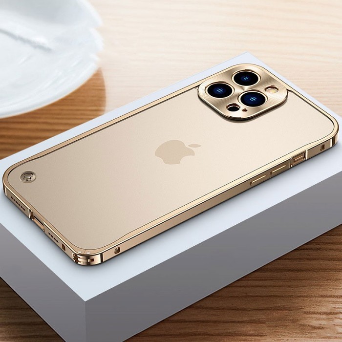 衝撃吸収超薄型金属製iPhoneケース