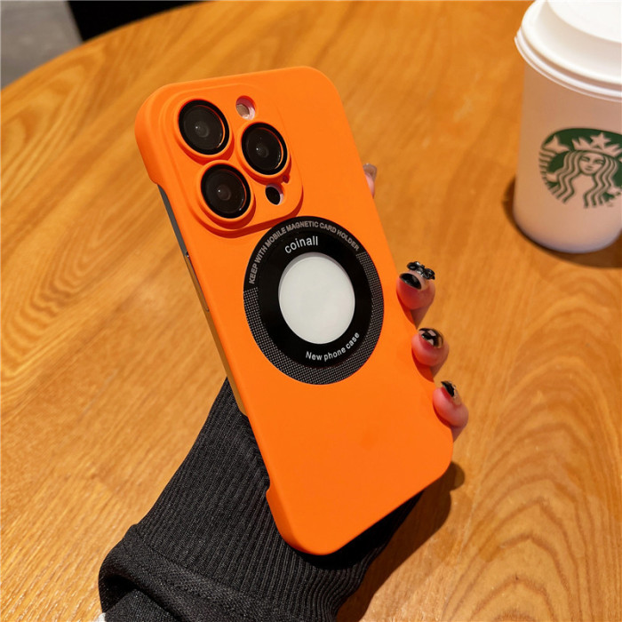 【iPhone系列現貨】高品質膚感無邊框磨砂磁吸殼，輕薄裸機，防刮耐磨不留紋，全包保護！支援magsafe！