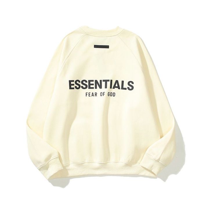 Fear of God Essentials (エッセンシャルズ) 23SS 3D SILICON BACK LOGO CREWNECK SWEATSHIRT バック ロゴ クルー ネック スウェット トレーナー