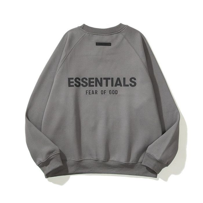 Fear of God Essentials (エッセンシャルズ) 23SS 3D SILICON BACK LOGO CREWNECK SWEATSHIRT バック ロゴ クルー ネック スウェット トレーナー