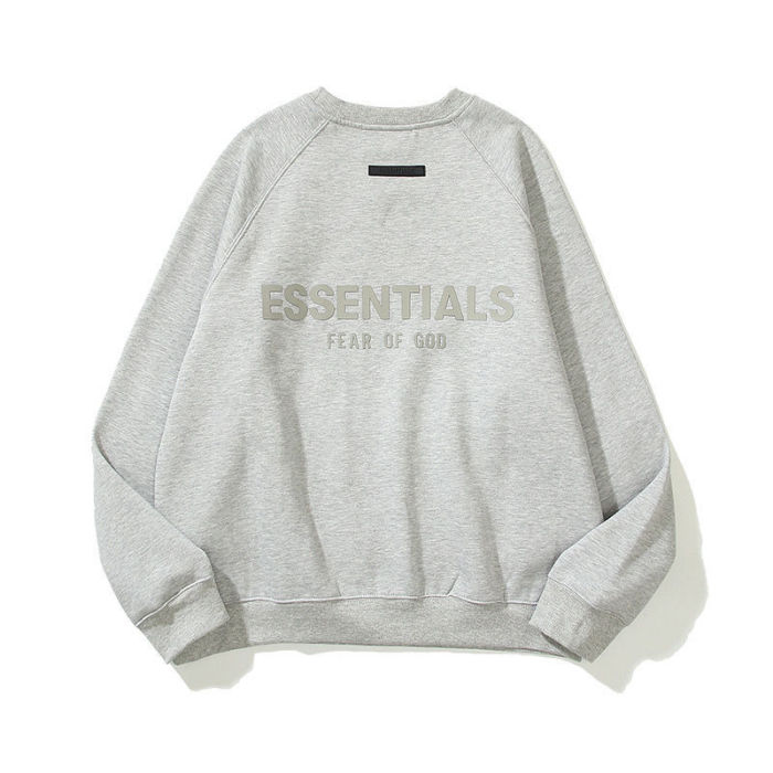 Fear of God Essentials (エッセンシャルズ) 23SS 3D SILICON BACK LOGO CREWNECK SWEATSHIRT バック ロゴ クルー ネック スウェット トレーナー