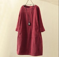 コーデュロイワンピース