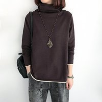 秋冬堆堆領 タートルネック、保温、肌に優しい、毛玉防止、ストレッチ