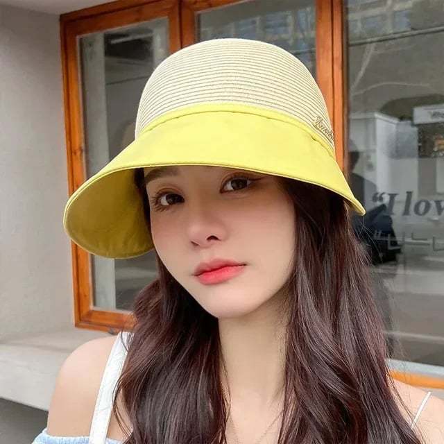 🌈💖-Hepburn style sunscreen cap