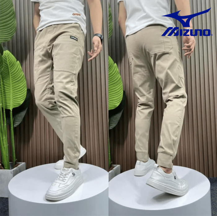 【Mizuno SALE]Men's High Stretch Multi-pocket Skinny Cargo Pants👖